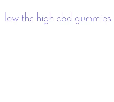 low thc high cbd gummies