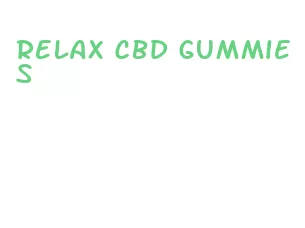 relax cbd gummies
